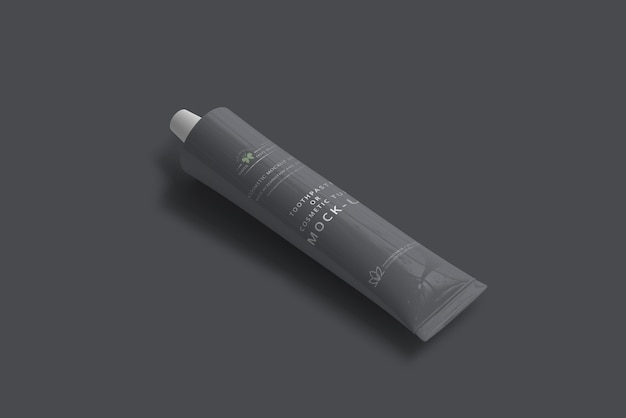 Toothpaste or cosmetic tube mockup