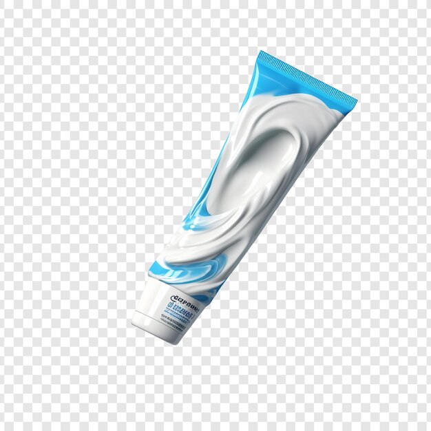 PSD toothpaste isolated on transparent background