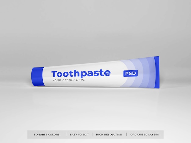 Dentifricio packaging 3d mockup