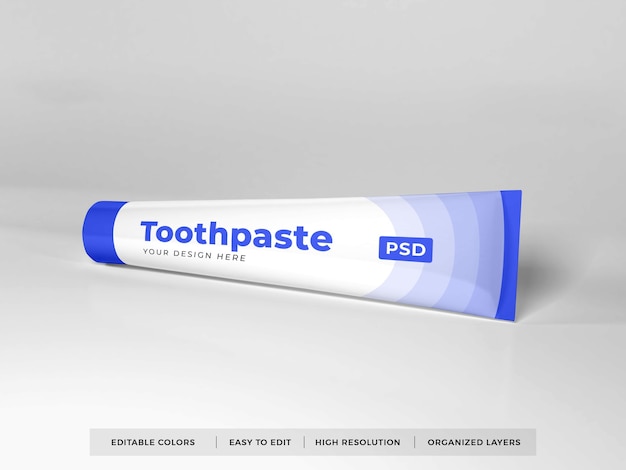 Dentifricio packaging 3d mockup