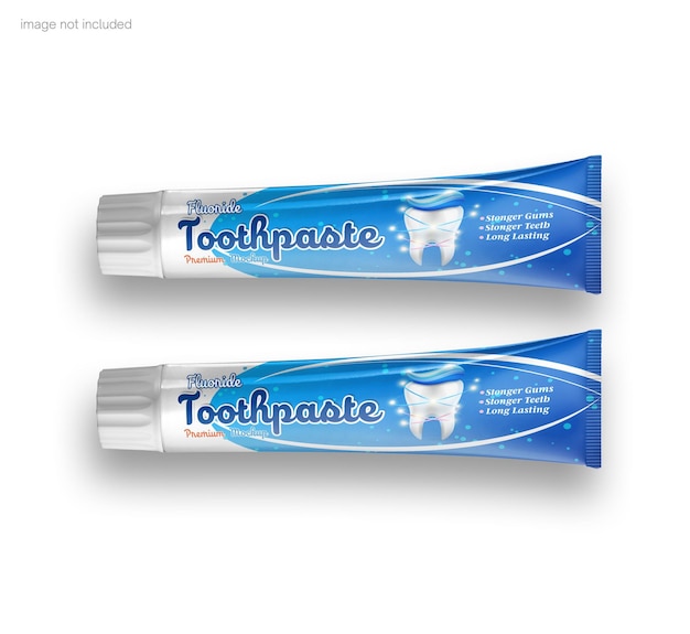 PSD toothpaste tube mockup