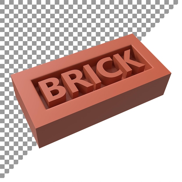 PSD top angel view realistic bricks rendering for civil architectural etc design