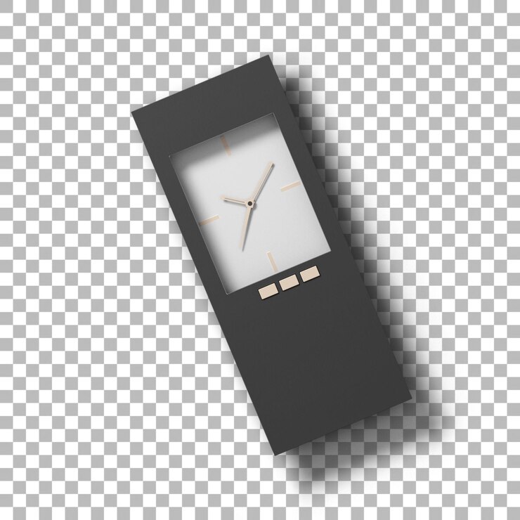 PSD top up view clocks with transparency background