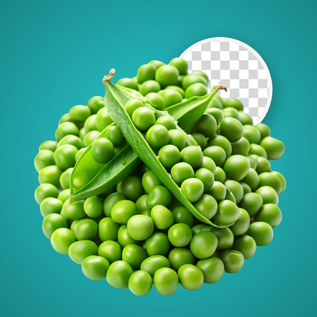 PSD top view arrangement of peas