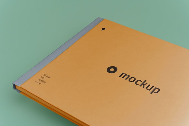 Top view over brand book mockup design