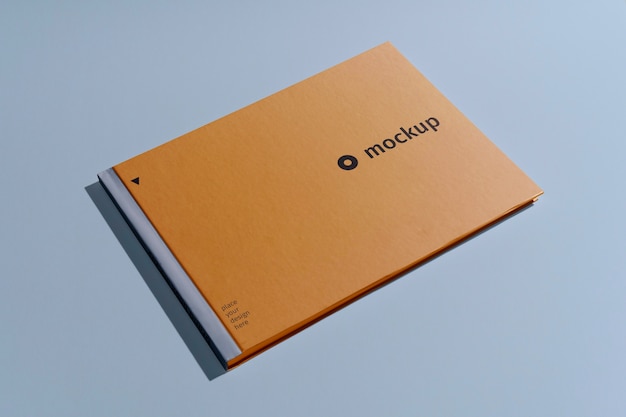 Top view over brand book mockup design