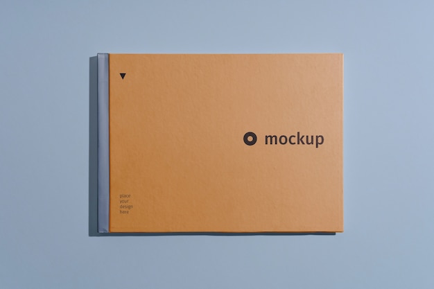 Top view over brand book mockup design