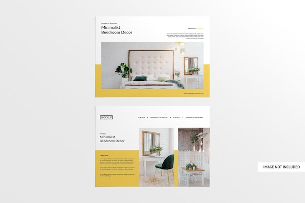 top view flyer mockup