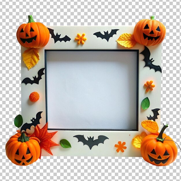 PSD top view halloween feest elemetns frame