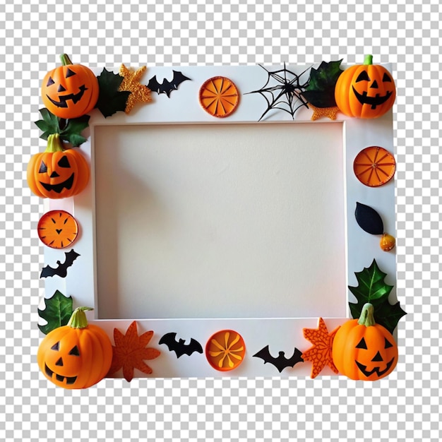 PSD top view halloween feest elemetns frame