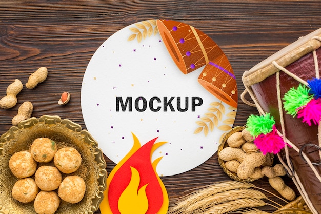 Top view of lohri concept mock-up