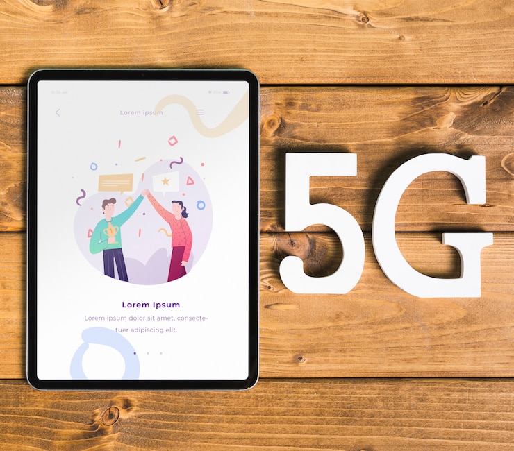 PSD top view mock-up tablet