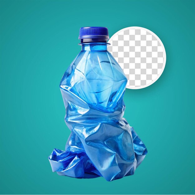 PSD top view on plastic bottles