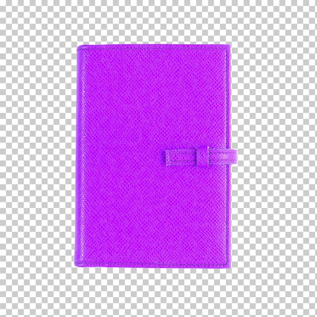 PSD top view of purple diary