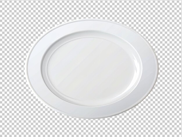 PSD top view of round gray plate mockup