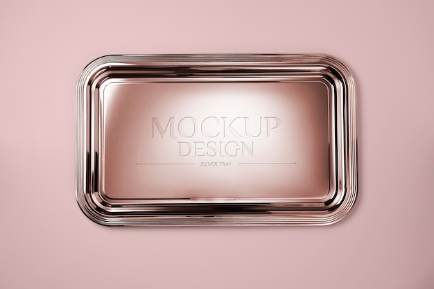 PSD top view serving tray mockup