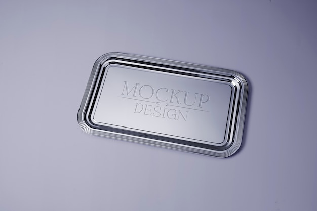 PSD top view serving tray mockup