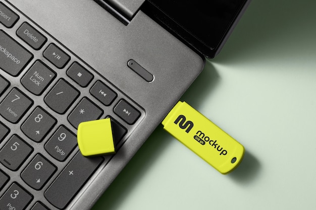 Usb モックアップ デザインの平面図