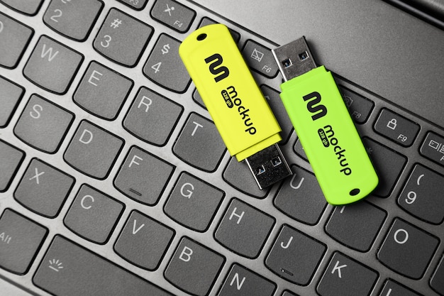 Usb モックアップ デザインの平面図