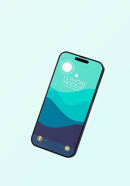 Topbillede af telefon mockup