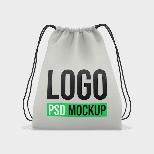 PSD torba z grubej bawełny renderowania 3d mockup design