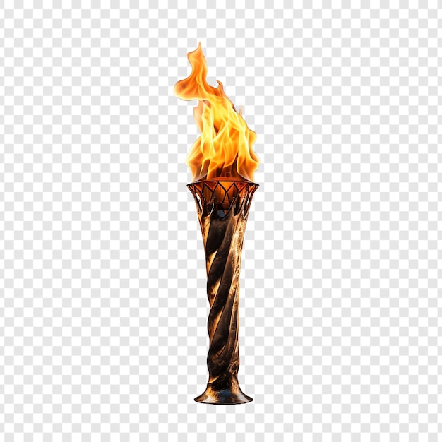 PSD torch isolated on transparent background