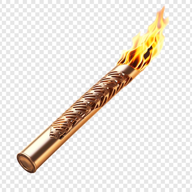 PSD torch isolated on transparent background