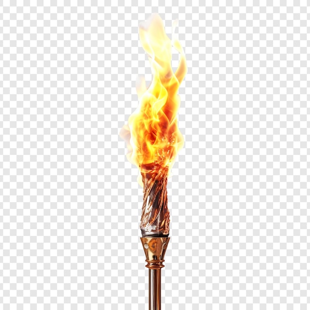 PSD torch isolated on transparent background