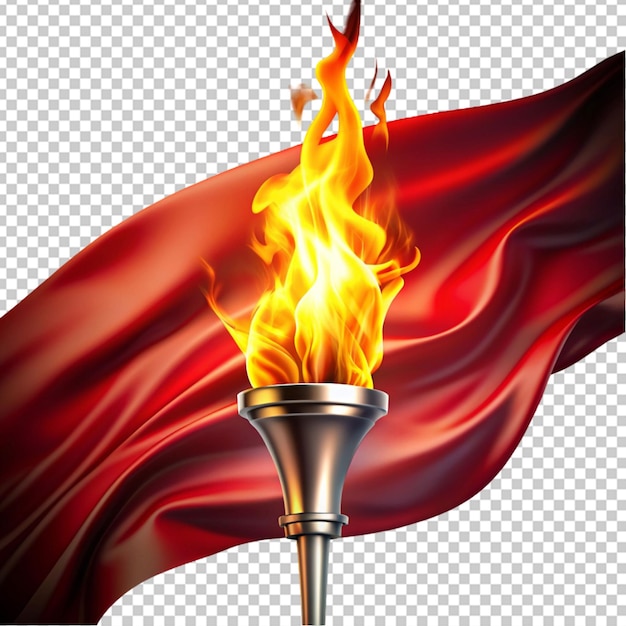 Torch isolated on transparent background