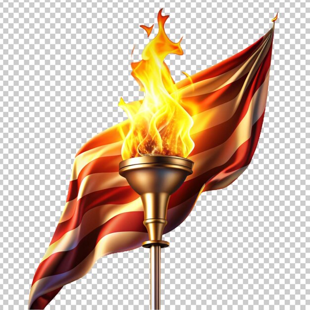 Torch isolated on transparent background