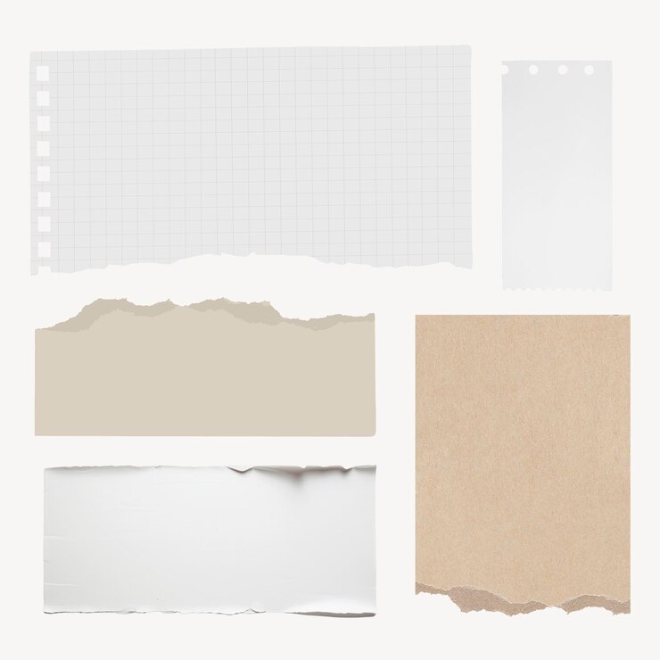 PSD torn paper textures collection