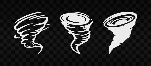 Tornado design on transparent background