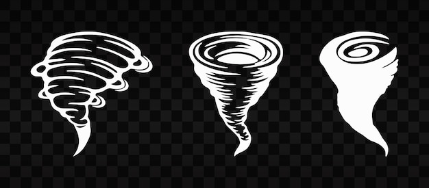 PSD tornado design on transparent background