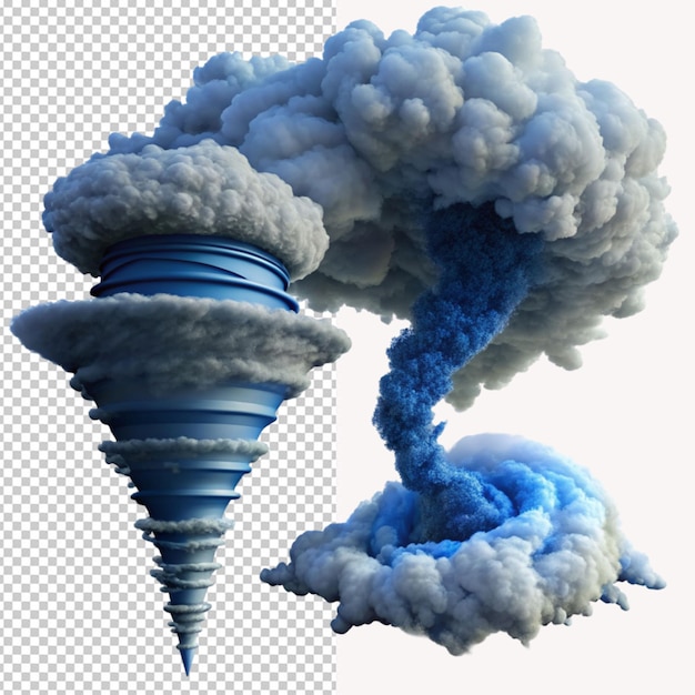 PSD tornado on transparent background