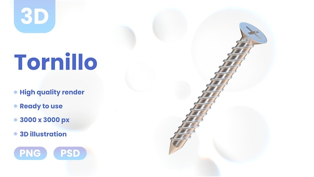 PSD tornillo 3d