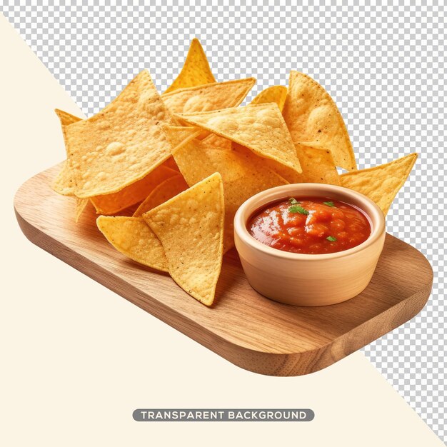 PSD tortilla chips and sauce