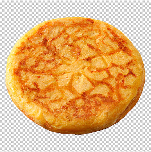 tortilla de patatas con fondo transparente