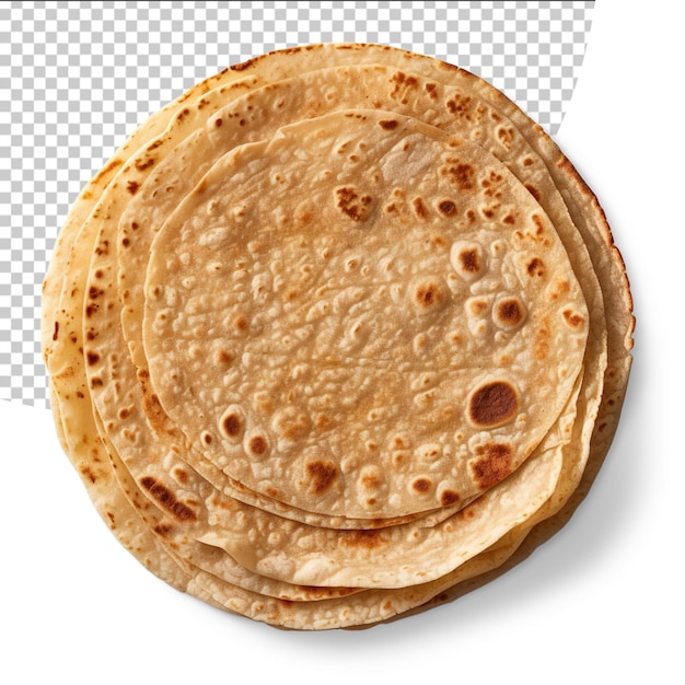 PSD tortilla isolated on a transparent background