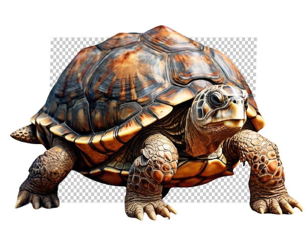 PSD a tortoise on white background