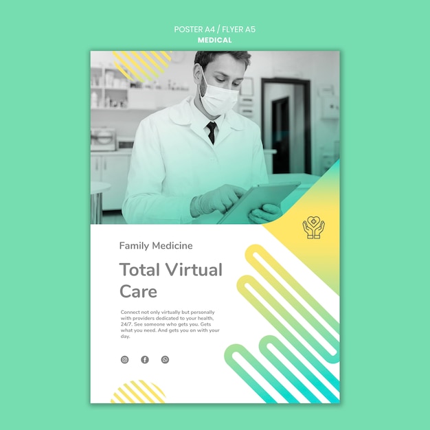 Total virtual care flyer template