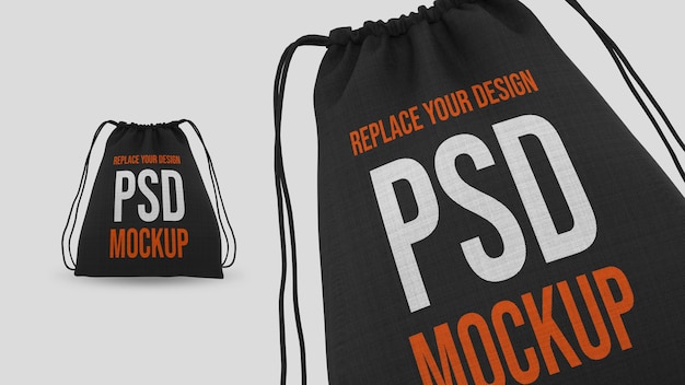 Tote bag 3d rendering mockup design