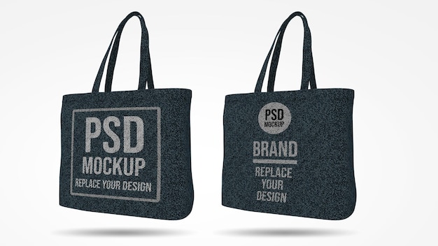 Tote bag 3d-rendering mockup design