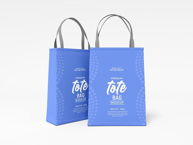 Mockup di marchio della borsa tote