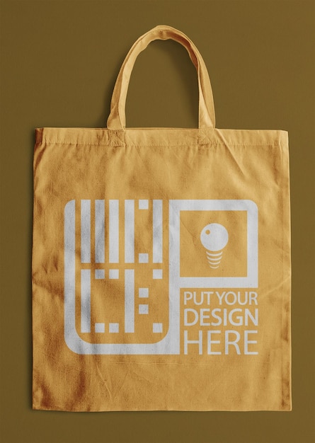 PSD borsa tote per merchandising con mockup di qualsiasi colore