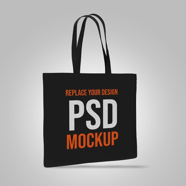 PSD design di rendering 3d mockup borsa tote