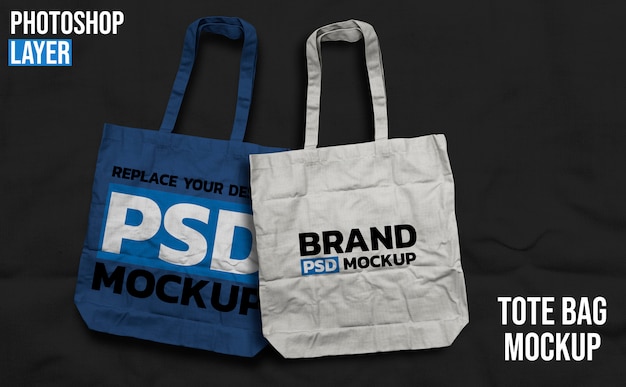 PSD tote bag mockup design