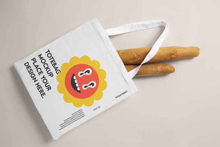 PSD tote bag mockup design