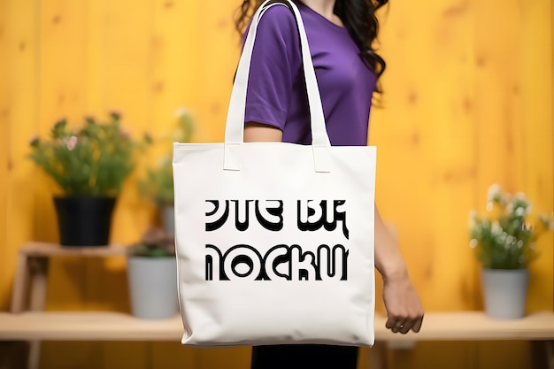 PSD tote bag mockup