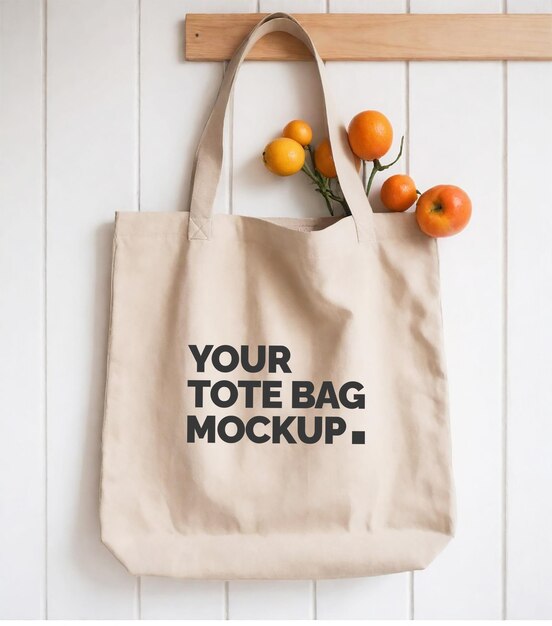 PSD tote bag mockup