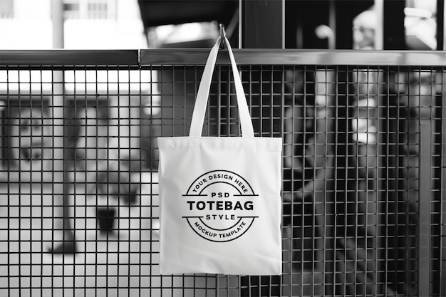 PSD tote bag mockup